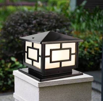 BEST Holder Black Gate light for pillar Gate Light Outdoor Lamp  (Black)