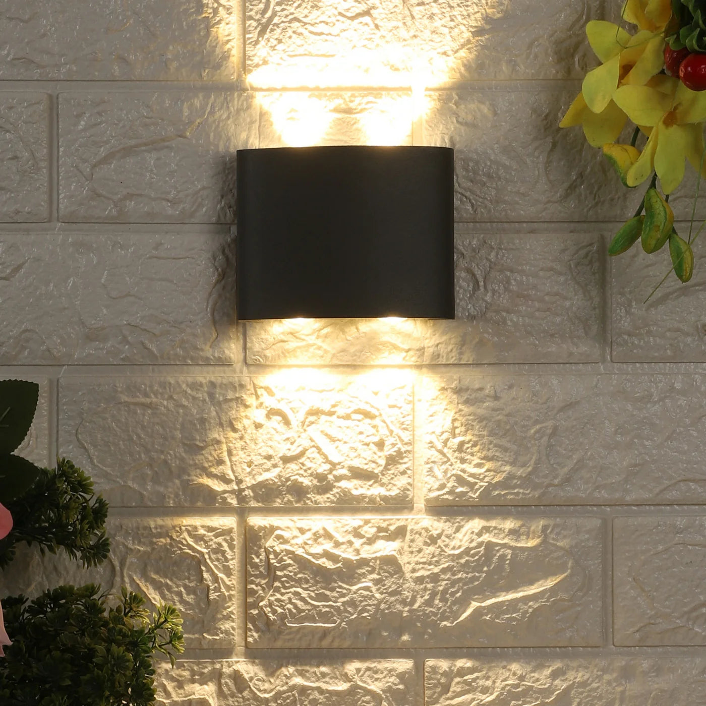 UL - Double Pocket Grey Metal Outdoor Wall Light